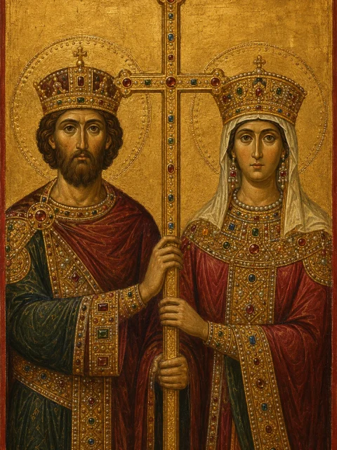Tablou cu Sfinții Constantin și Elena